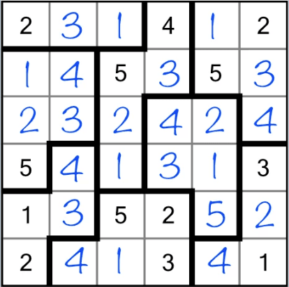 Suguru example puzzle — insert image if available